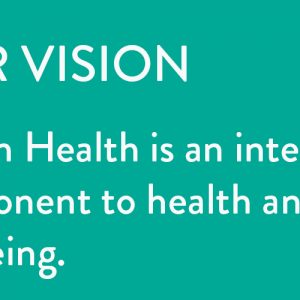Our vision: Arts in Health is an integral component to health and wellbeing.